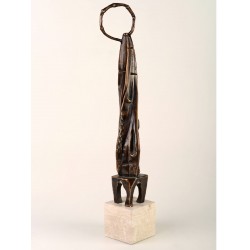 Evanghelist IV - sculptură în bronz, artist Liviu Bumbu